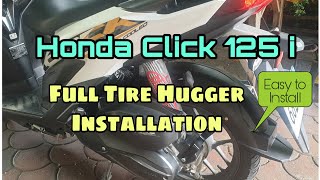 Full Tire Hugger Installation kay Honda Click 125i Simple and Easy [upl. by Weir477]