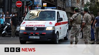 Hundreds of Hezbollah members reportedly injured by exploding pagers  BBC News [upl. by Noicpesnoc]