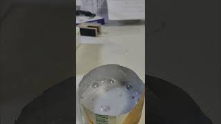 Chemical reaction between quick lime and water [upl. by Woodley]