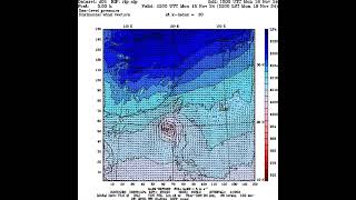 Typhoons the first arrival of cold air from northern high latitudes in 2024 20241115 12 UT pred [upl. by Ademordna]