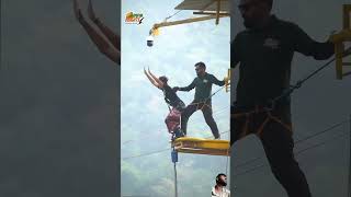 So much Brave to jump bungy jumping adventure rishikesh thrilling games bungy spots extreme adventur [upl. by Eyssej]