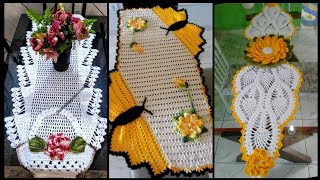 Stunning impressive Elegant crochet pattern of handmade table cover design ideas [upl. by Nnaassilem]