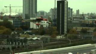 Helicopter lifting extractor fans at Westfield Stratford City London [upl. by Adner]