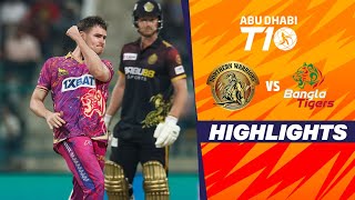 Bangla Tigers vs Northern Warriors  Abu Dhabi T10  Match 16  Highlights  JioCinema amp Sports18 [upl. by Walliw374]