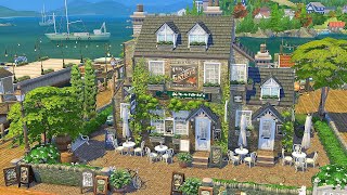 The Sims 4  Bay View CAFÉ  Speed Build 💕 no CC [upl. by Hube]