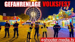 🚨 GEFAHRENLAGE auf CANNSTATTER WASEN 🚨  🚨 Polizei räumt Zelt auf Volksfest 🚨 [upl. by Martie]