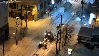 Heavy snowfall in Sapporo  January 25 2024 [upl. by Photina738]