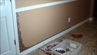 What to do with pennies  Penny Wall Project [upl. by Dorrej]