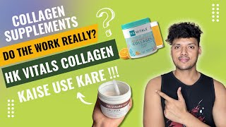 HK Vitals HealthKart Marine Collagen Review  HK Vitals Skin Radiance Collagen Kaise Use Kare [upl. by Susejedesoj]