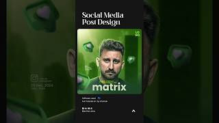 Social Media Post Design  Full tutorial on my channel [upl. by Dace]