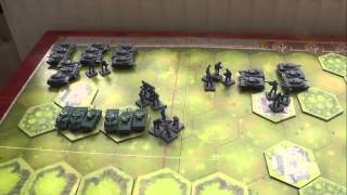 Playing Memoir 44 solitaire Arracourt [upl. by Ahsikar]