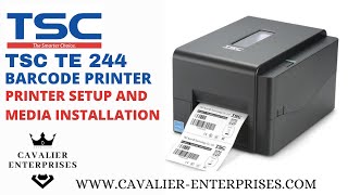 How to Setup TSC TE 244 Barcode Label Printer  TSC TE 244 Label and Ribbon setting  Cavalier Ent [upl. by Yentihw]