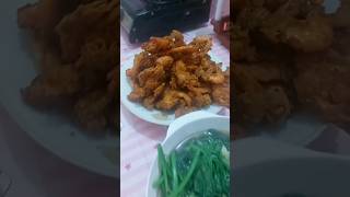 Tumis bayam dan udang goreng tepung fypyoutube fypviral fyp cooking food cookingvideo daily [upl. by Emlynn133]