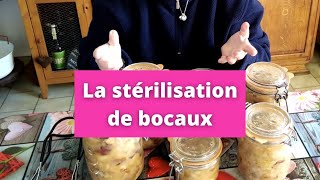 Stérilisation de bocaux de compote de pommes [upl. by Attirehs]