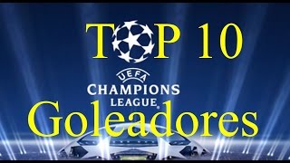 Top 10  Máximos goleadores historicos de la champions league [upl. by Sert]