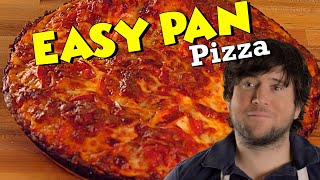 Easy Pan Pizza 🍕 [upl. by Rimidalv703]