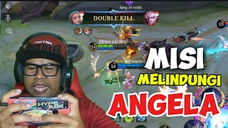 LINDUNGI ANGELA  ODETTE GAMEPLAY MOBILE LEGENDS INDONESIA [upl. by Hevak]