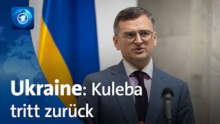 UkraineKrieg Außenminister Kuleba tritt zurück [upl. by Garrett820]