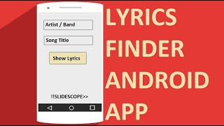 Creating a Lyrics Finder Android App with JSON Api Part 1  2 [upl. by Eiramrefinnej]