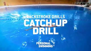 Catchup drill  Personal Swimming Backstroke drills [upl. by Inajar]