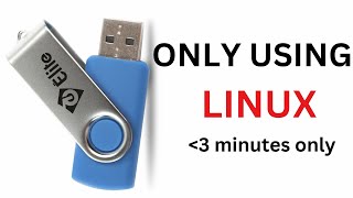 how to format USB using linux in just 3 minutes [upl. by Ahsatin]