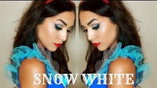 Snow White Makeup  Halloween Tricks and Treats  Alexandrea Garza [upl. by Savvas]