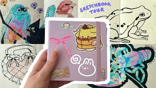 Sketchbook Tour ✦ 2024 First time finishing a sketchbook ♡ [upl. by Shaine624]