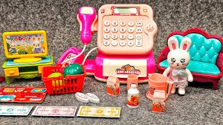 ASMR Cute Pink Cash Register PlaySet Satisfying with Unboxing 계산대 장난감 No talking Review Toys [upl. by Alek]