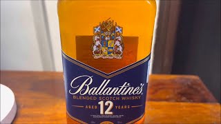 Ballantines 12 blended scotch whisky review English [upl. by Bullion]