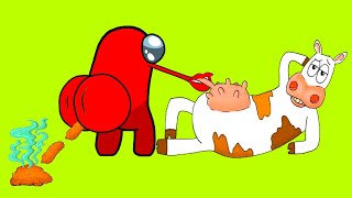 The PPimposter and breast mmmm cow meme compilation The mailman is shocked Among Us animation [upl. by Sesiom470]