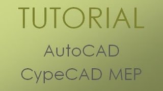 TUTORIAL PRÁCTICO EN AUTOCAD Y CYPECAD MEP [upl. by Philine902]