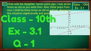 Class  10th Ex  31 Q 1 Maths Pair of Linear Equations in Two Variables NCERT CBSE [upl. by Spiegelman]