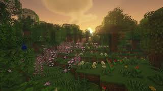 🌿 Minecraft Scenic Forest Ambience at Sunset wRelaxing Minecraft Music 🌿 [upl. by Neeham5]