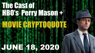 The Cast of HBOs Perry Mason  Movie Cryptoquote [upl. by Efioa444]