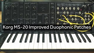 Korg Ms20 Tutorial  True Duophonic Patches without the wonk [upl. by Ahron364]