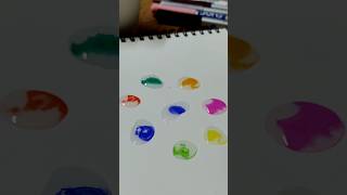 Colour mixing with water drops 💧  Most satisfying video ✨ art satisfyingvideo drawing shorts [upl. by Johnnie106]