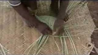 Fan Weaving in Bunkpurugu Ghana [upl. by Ahsotal]