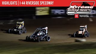 Xtreme Outlaw Midget Series  I44 Riverside Speedway  October 14th  HIGHLIGHTS [upl. by Foah]