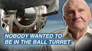 BALL TURRET Gunner on COMBAT and BAILING OUT of a B17 Bomber  Masters of the Air  Lester Schrenk [upl. by Atidnan975]