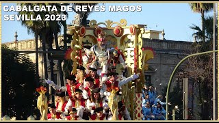 4K  CABALGATA REYES MAGOS 2023 COMPLETO SEVILLA [upl. by Emelyne937]