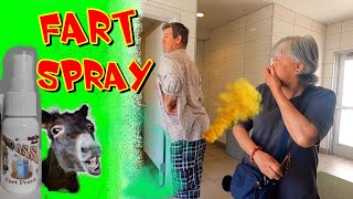 FARTING with the Strongest FART SPRAY 🤢💩 Funny Fart Prank 😝 [upl. by Nilauqcaj375]