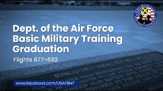 USAF Basic Military Training Graduation Ceremony Flights 677692  October 31 2024 [upl. by Suravart]