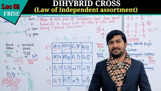 Dihybrid Cross and the Law of Independent Assortment  Class 12 FBISE 2024 [upl. by Ttenna]