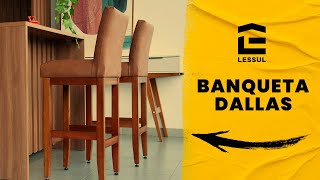 BANQUETA DALLAS — A melhor banqueta em corino [upl. by Melville]