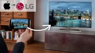 How to screen mirror iPhone to a LG Smart TV [upl. by Britt]