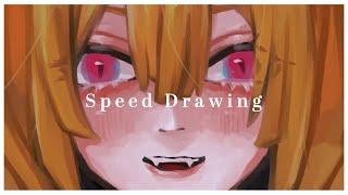 厚塗りイラストメイキングSpeed drawing [upl. by Thom674]