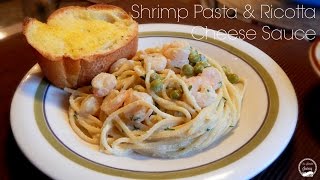 Easy Dinner Recipes  Shrimp Pasta With Ricotta Cheese Sauce  The Sweetest Journey [upl. by Early]