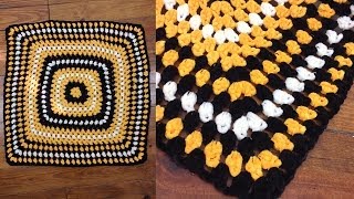 Game Day Blanket Free Crochet Pattern  Right Handed [upl. by Einnej]