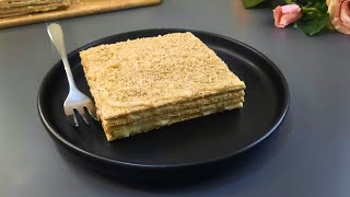 SugarFree No Bake MilleFeuille Napoleon Beloved DessertLow Calories and Minimal Ingredients [upl. by Nemra]