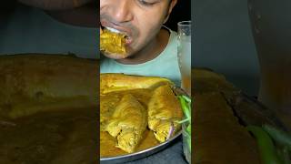 Spicy Whole Fish Curry Eating Challenge With born [upl. by Larret691]